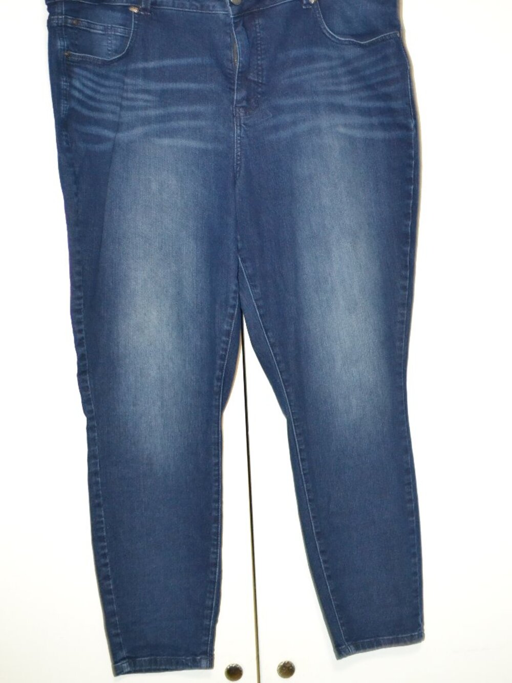 Maurices Everflex High-Rise Skinny Jeans Blue Stretch Denim